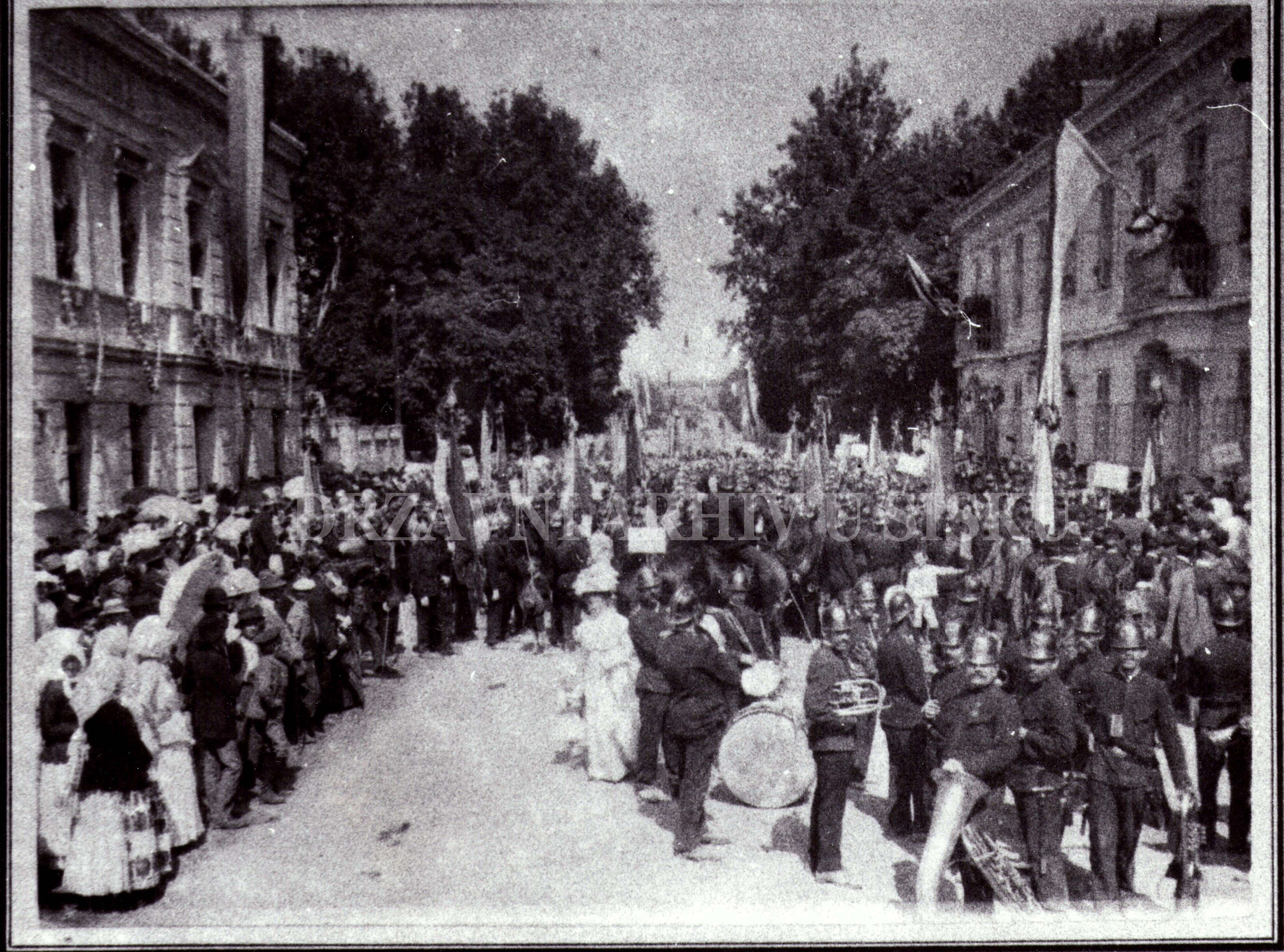 30-godišnjica DVD Sisak, posveta barjaka, 1911.